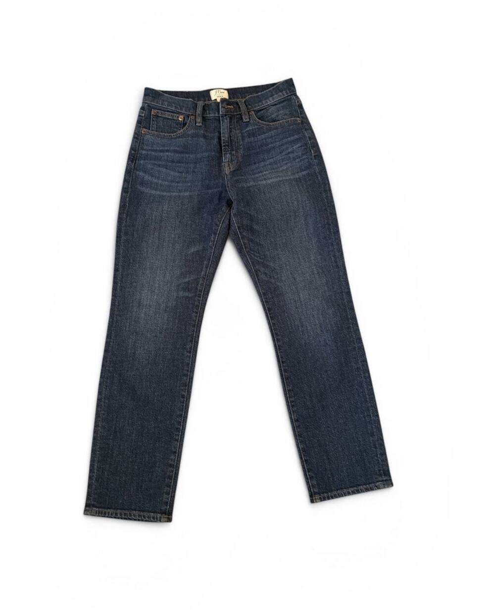 J.Crew Medium Wash High Waist Straight Leg Ankle Jeans 26